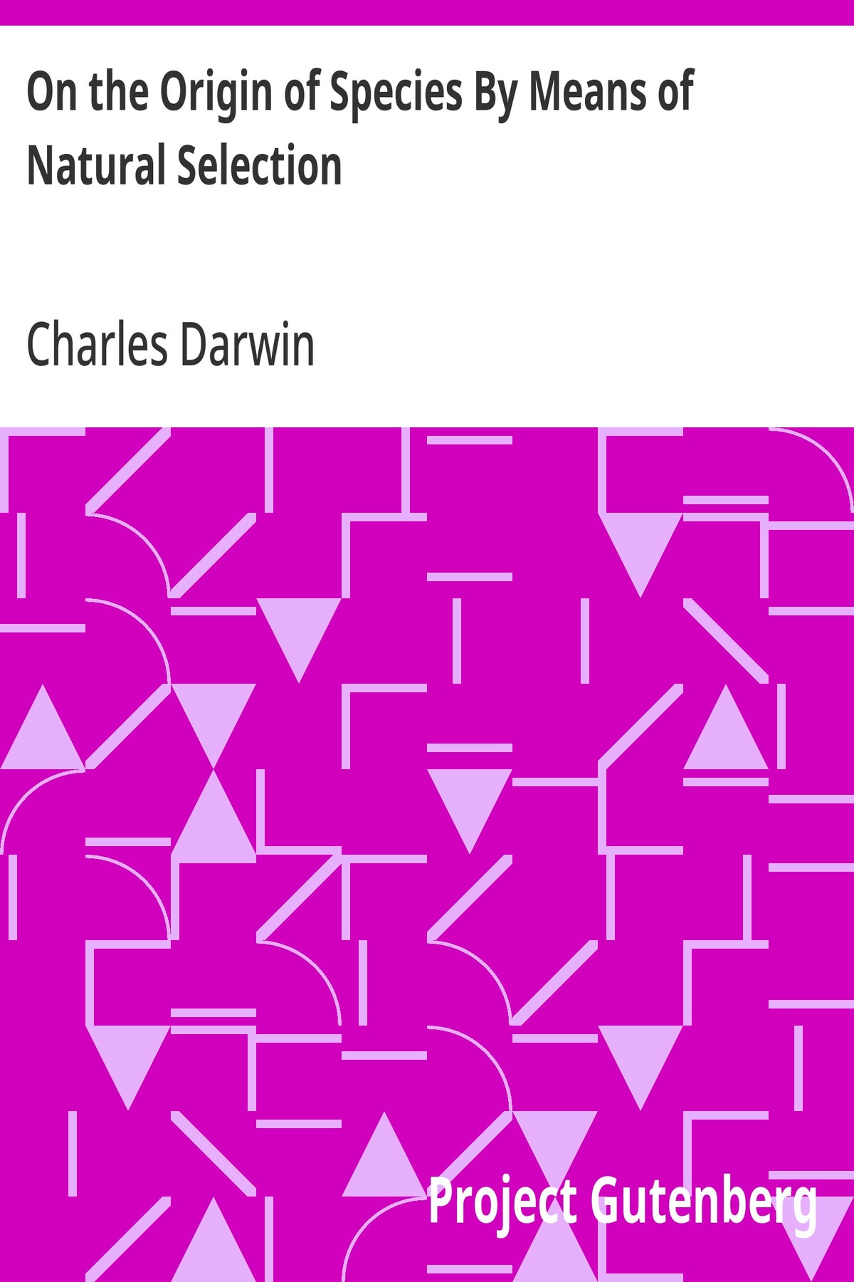 Cover of The Origin of Species