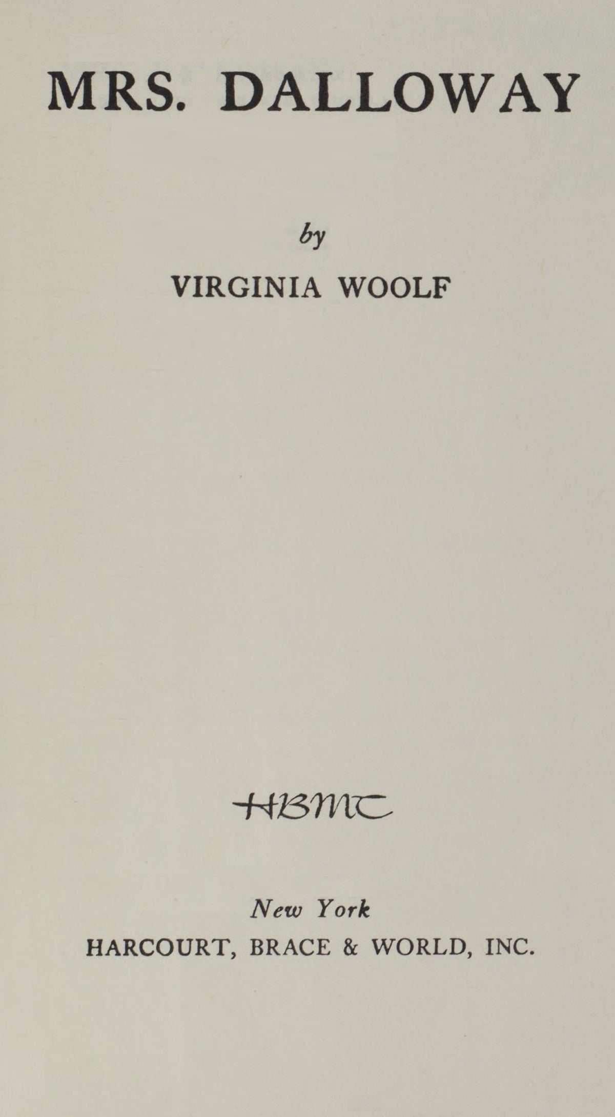 Cover of Mrs Dalloway