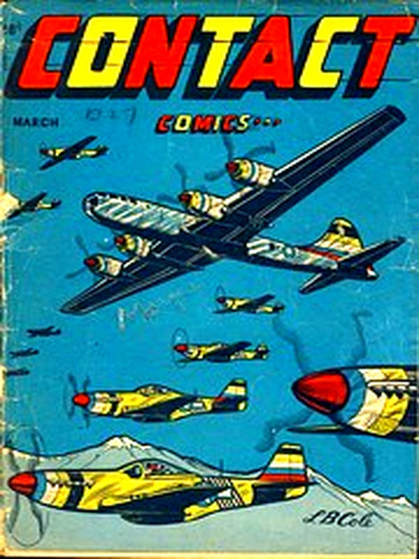 Contact Comics 005 — Golden Age comic book cover