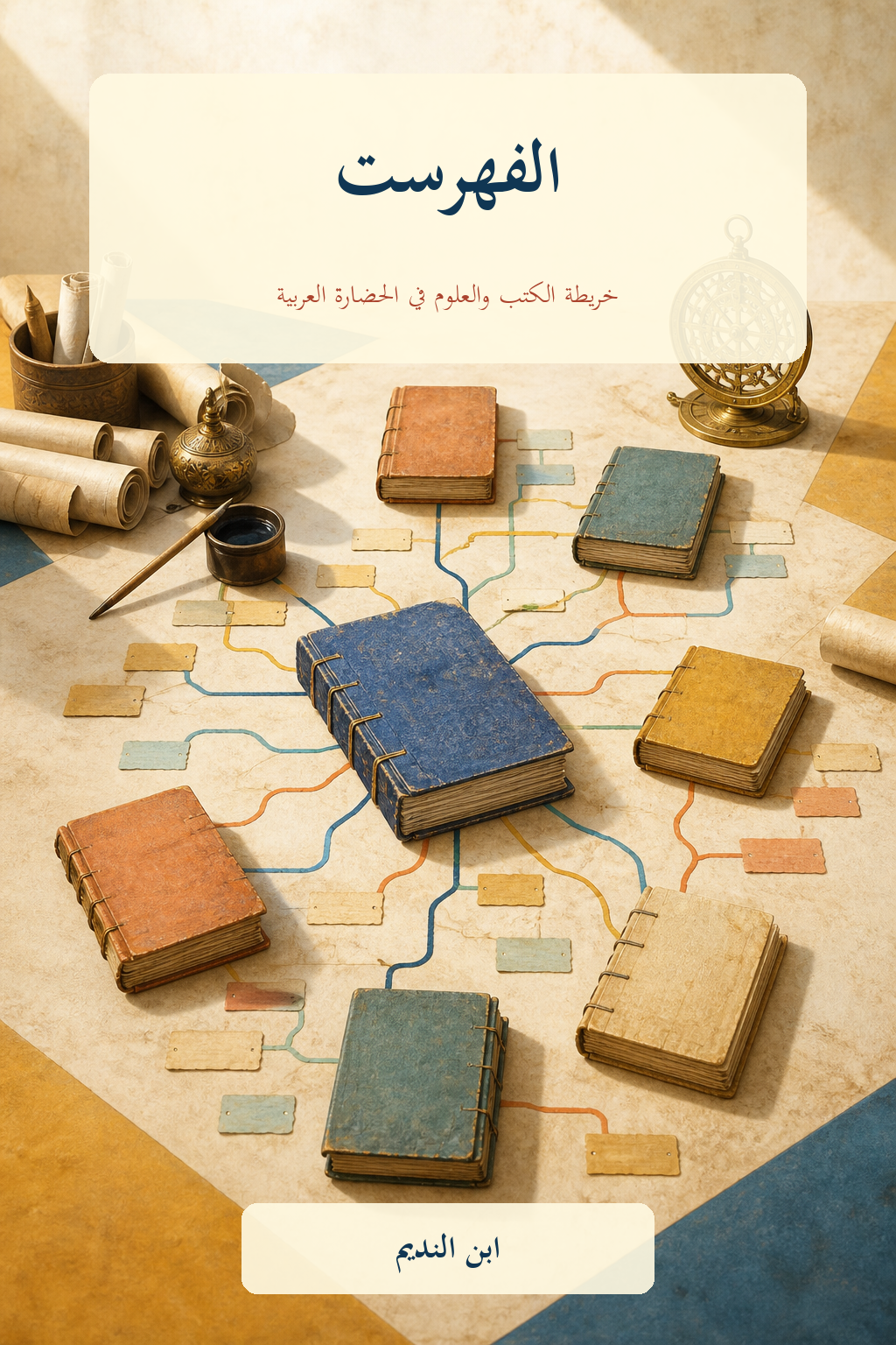 غلاف كتاب الفهرست لابن النديم