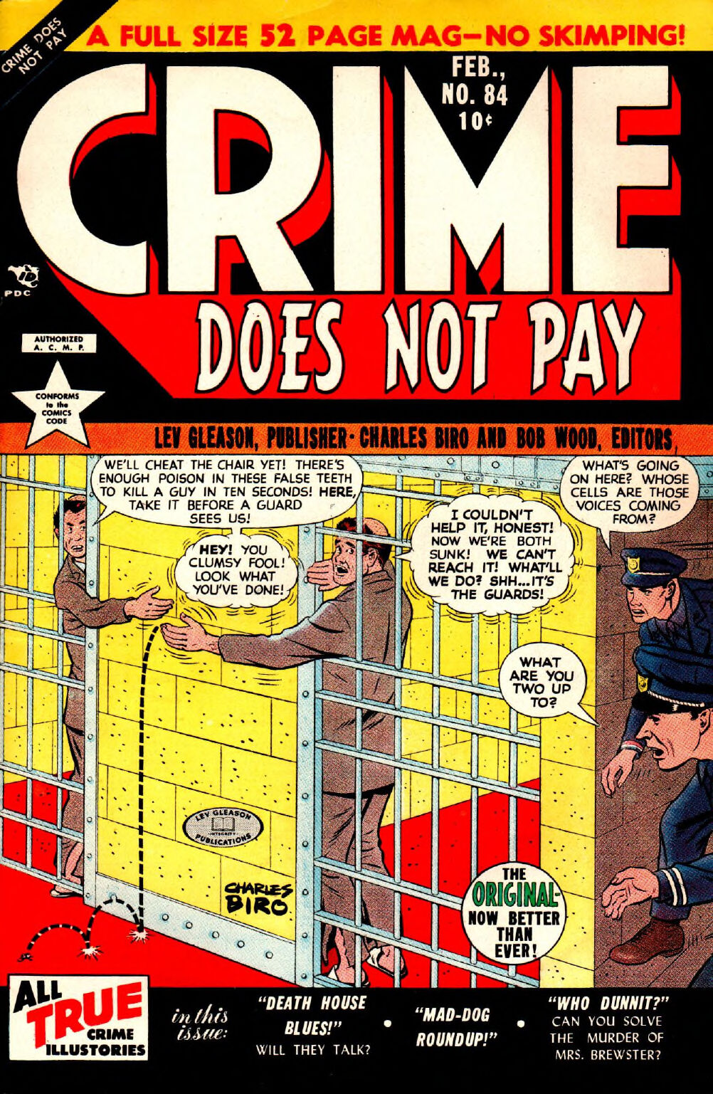 Crime Does Not Pay 084 authentic cover