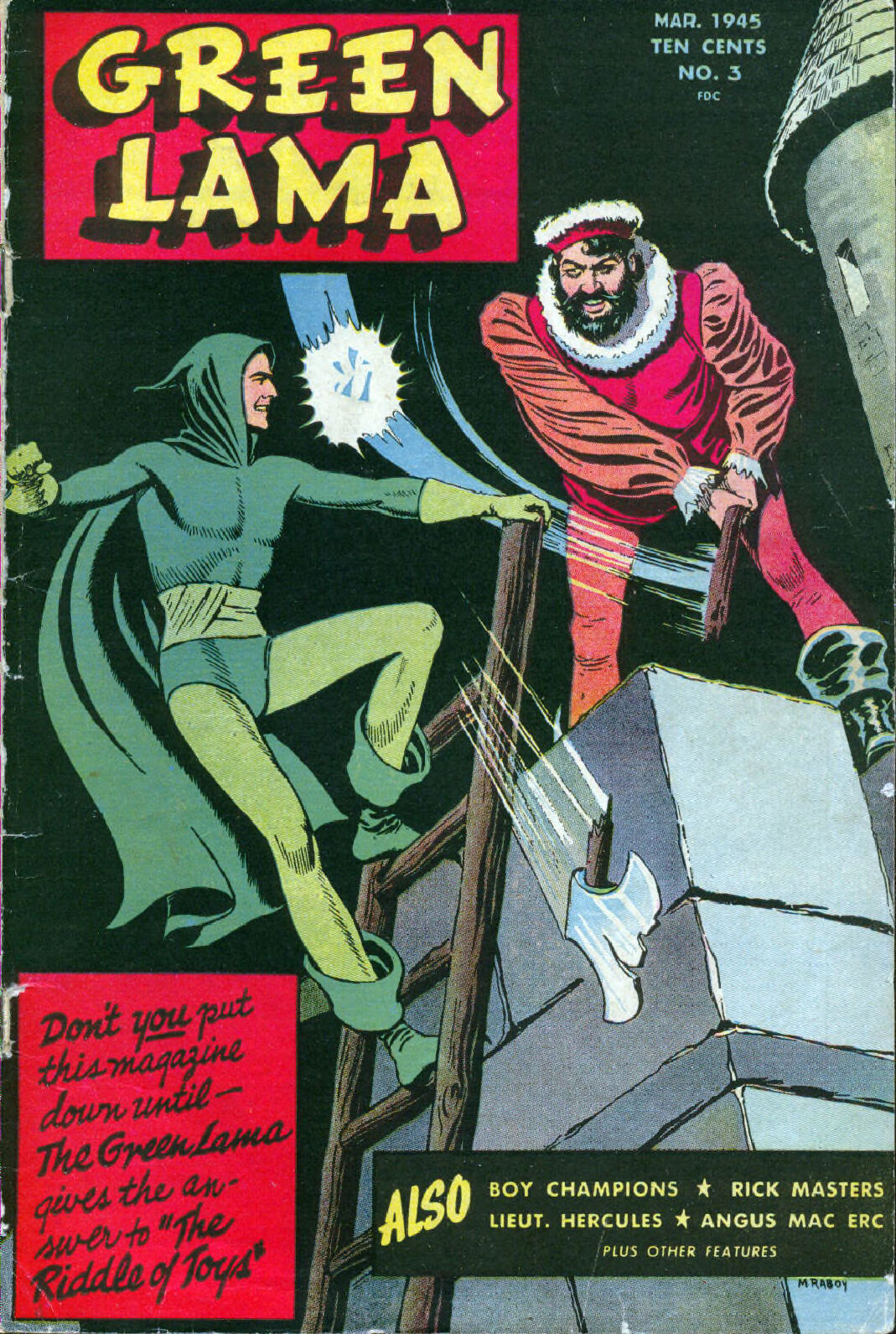 Green Lama 003 authentic cover