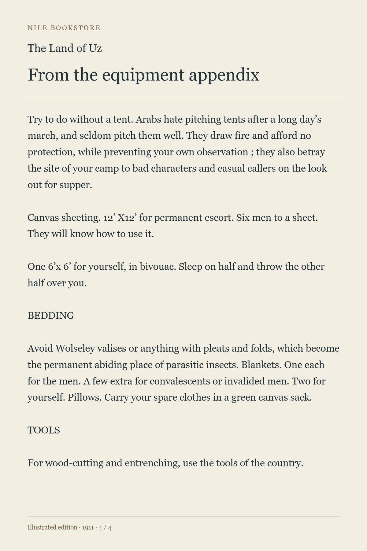 The Land of Uz preview 4 — equipment appendix