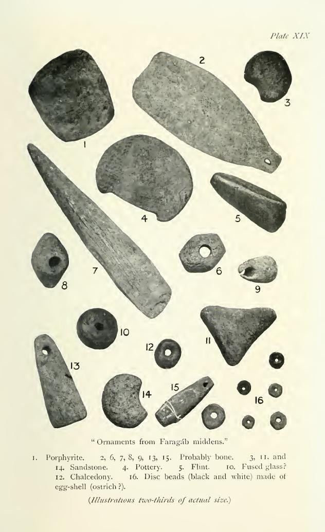 Objects from the Faragab middens