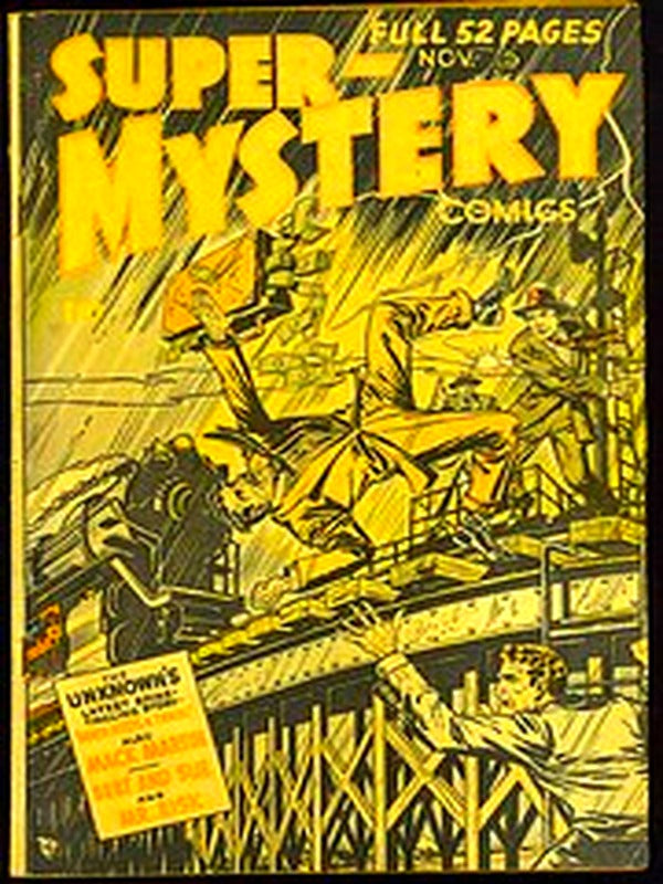 Super Mystery Comics v08n02 — Golden Age comic book cover