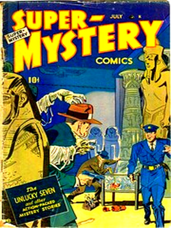 Super Mystery Comics v08n06 — Golden Age comic book cover
