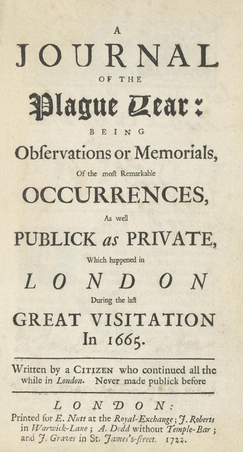 Cover of A Journal of the Plague Year