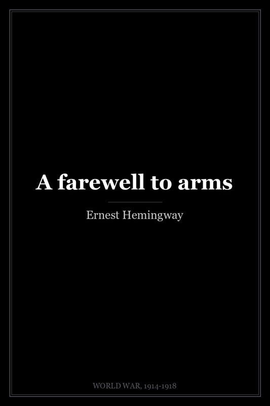A farewell to arms