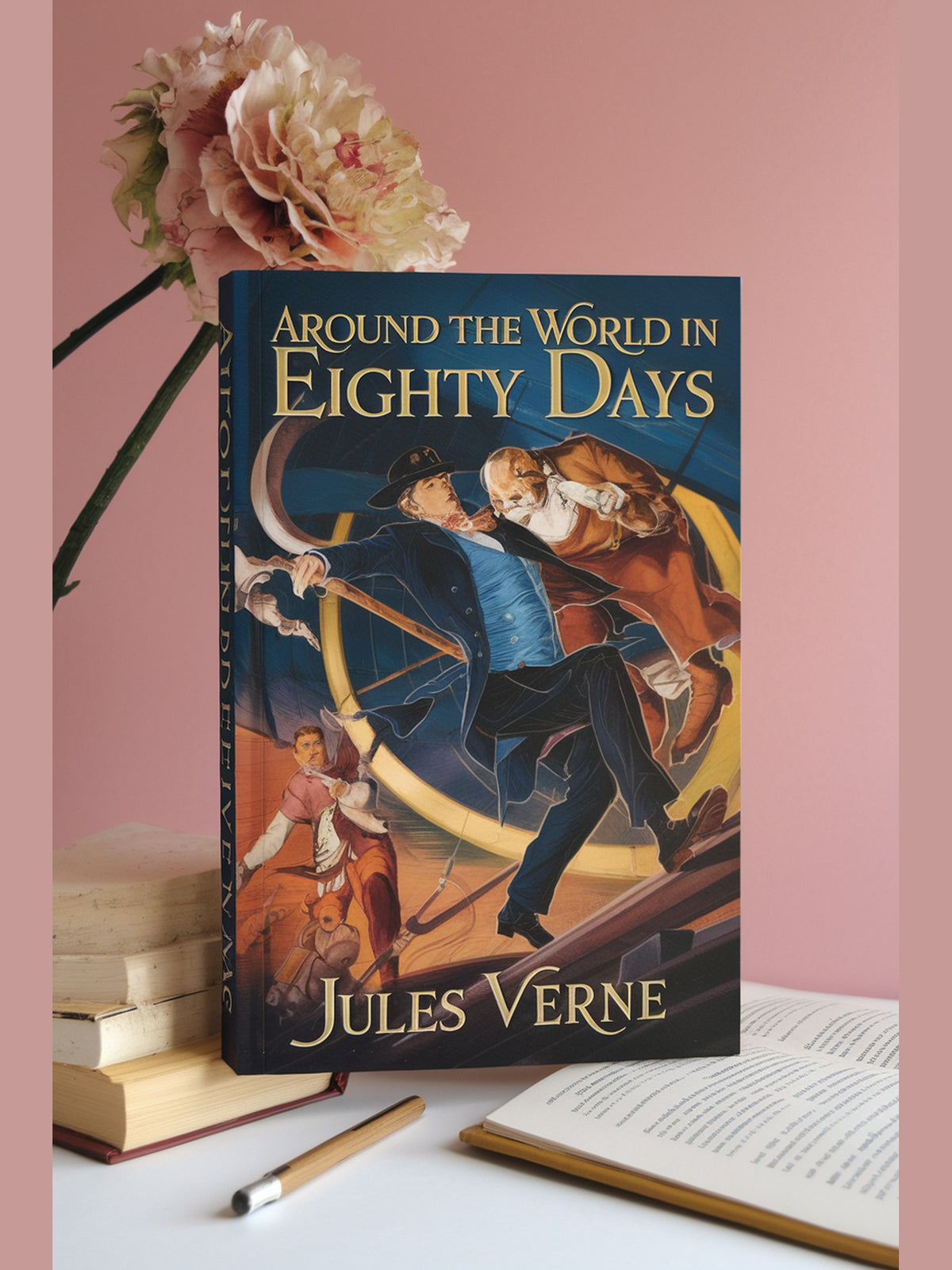 Cover of Around the World in Eighty Days — Jules Verne