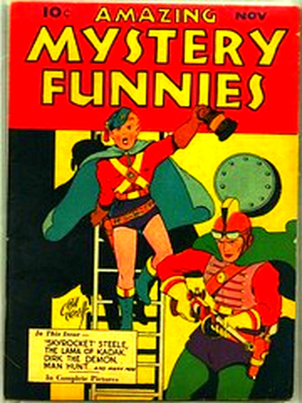 Amazing Mystery Funnies v01n03 — Golden Age comic book cover