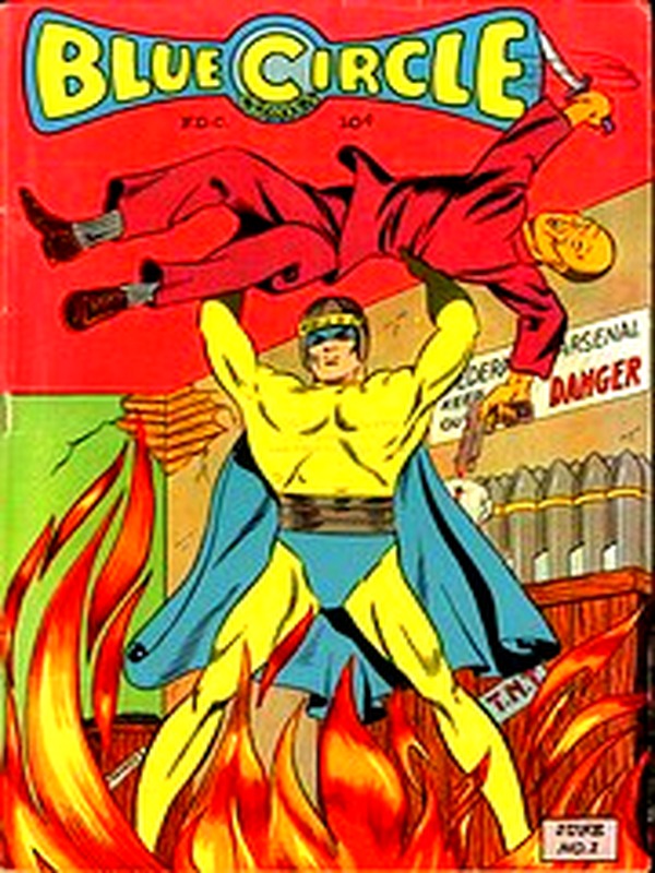 Blue Circle Comics 001 — Golden Age comic book cover