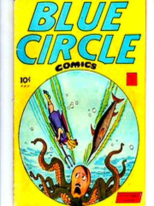 Blue Circle Comics 003 — Golden Age comic book cover