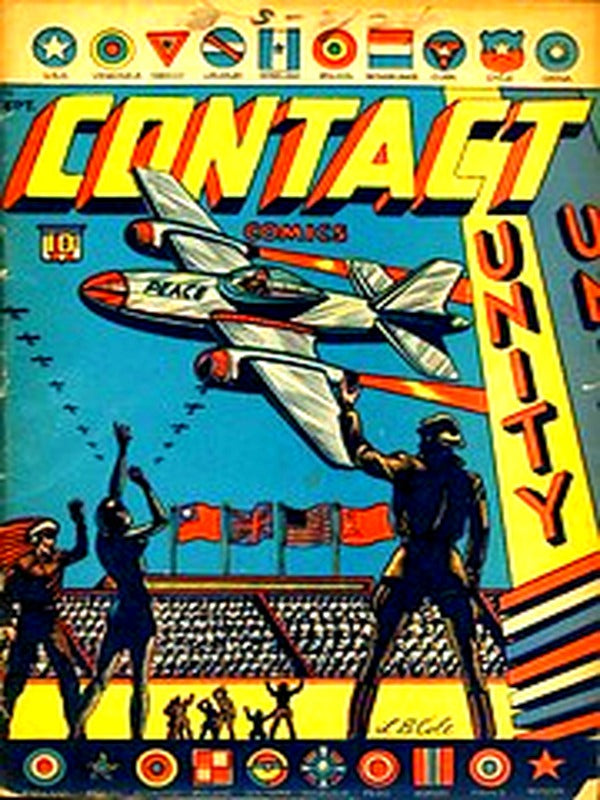 Contact Comics 008 — Golden Age comic book cover