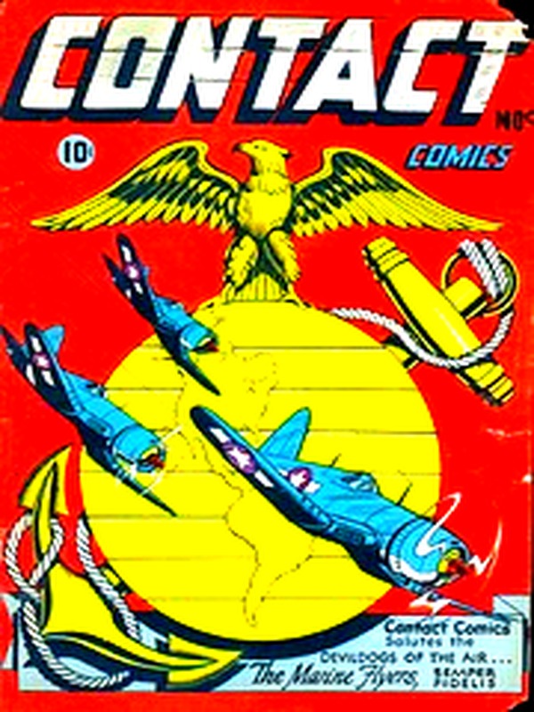 Contact Comics 009 — Golden Age comic book cover