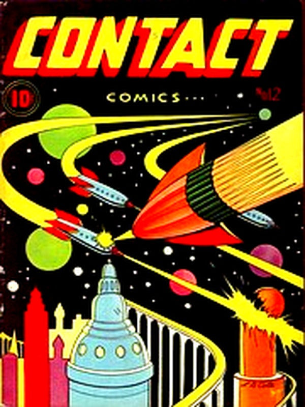 Contact Comics 012 — Golden Age comic book cover