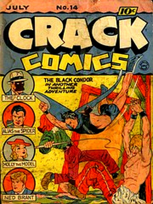 Crack Comics 014 — Golden Age comic book cover
