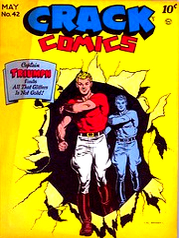 Crack Comics 042 — Golden Age comic book cover