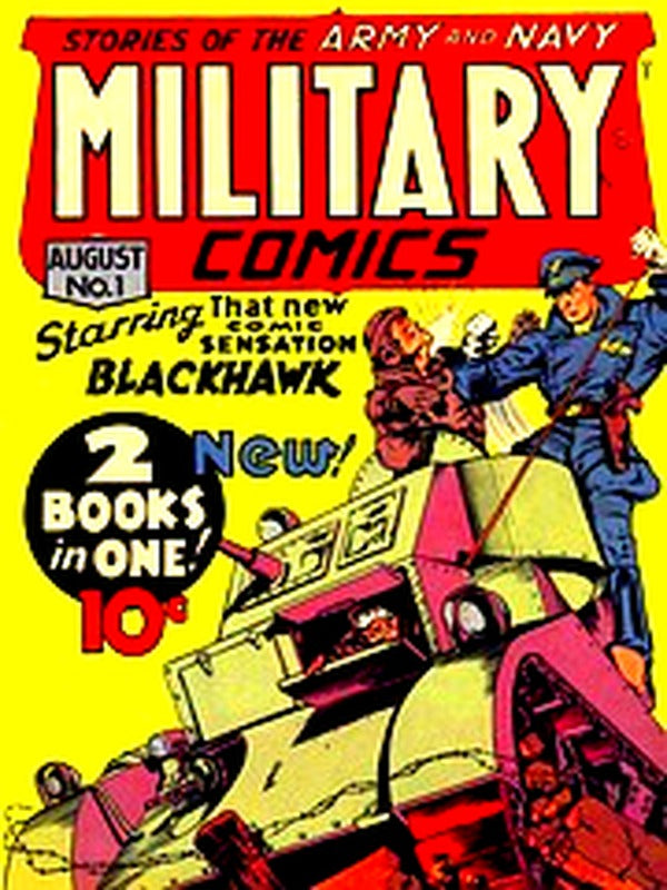 Military Comics 001 — Golden Age comic book cover