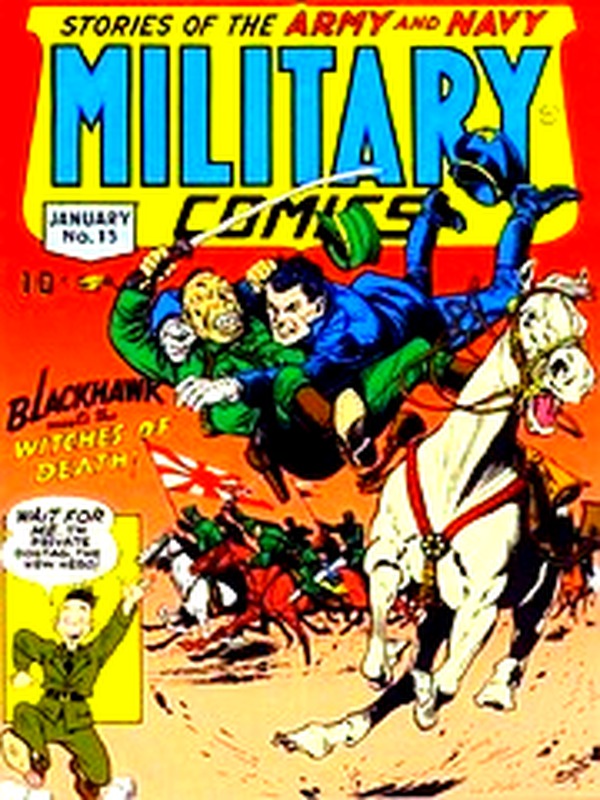 Military Comics 015 — Golden Age comic book cover