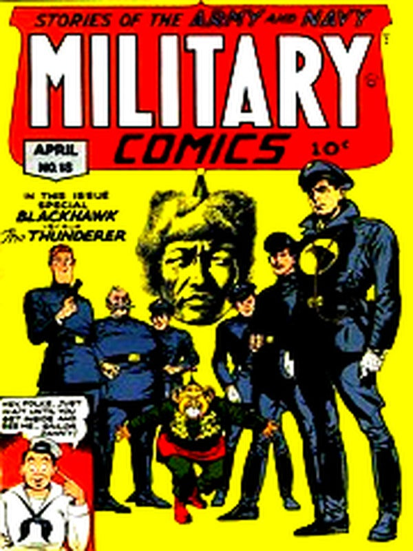Military Comics 018 — Golden Age comic book cover