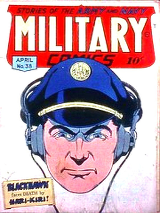Military Comics 038 — Golden Age comic book cover