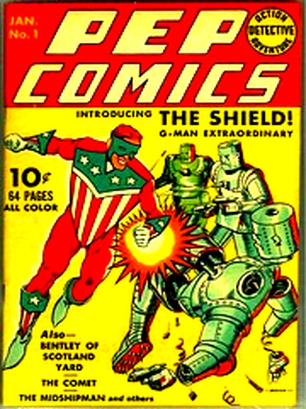 Pep Comics 001 — Golden Age comic book cover