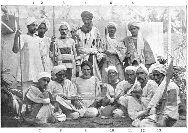 Original historical group portrait from A Prisoner of the Khaleefa
