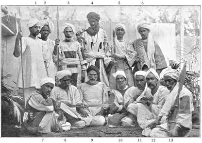 Original historical group portrait from A Prisoner of the Khaleefa