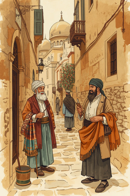 رسم داخلي مضمّن في النسخة الرقمية من أبو قير وأبو صير