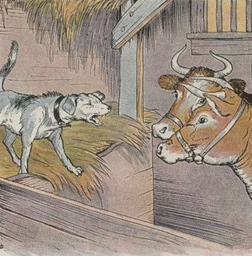 Original Milo Winter illustration from Aesop's Fables
