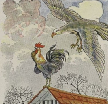 Original Milo Winter illustration from Aesop's Fables