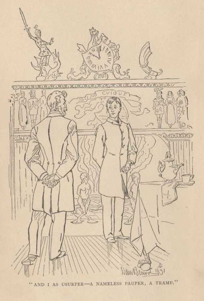 The American Claimant original interior illustration preview