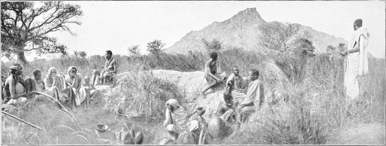 Original 1905 photograph of hill scenery in Dar el Fung