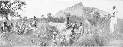 Original 1905 photograph of hill scenery in Dar el Fung