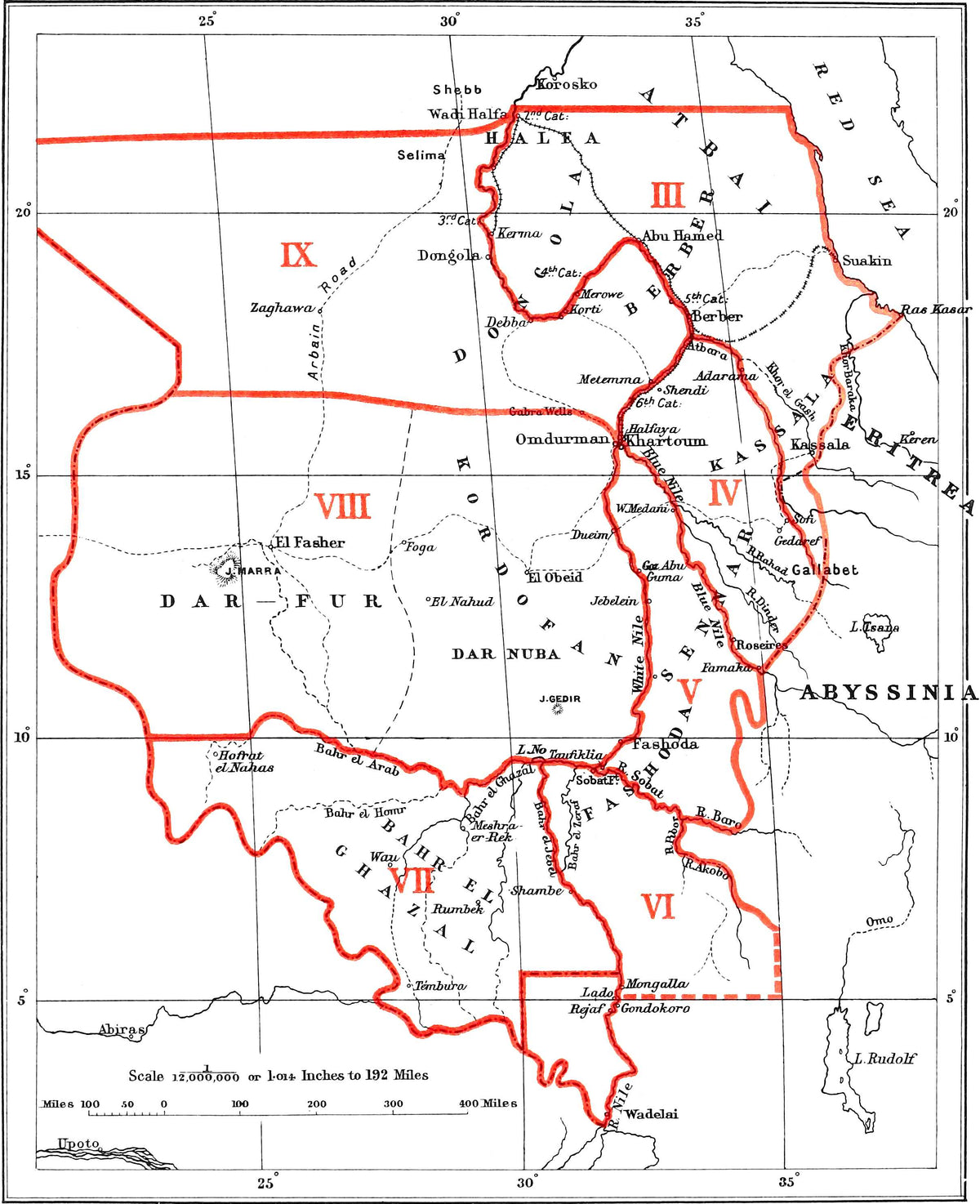 Original survey map from The Anglo-Egyptian Sudan, Volume I