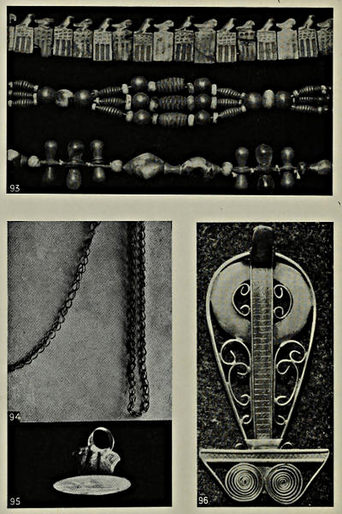 Ancient Egyptian jewellery and metalwork — original illustrations