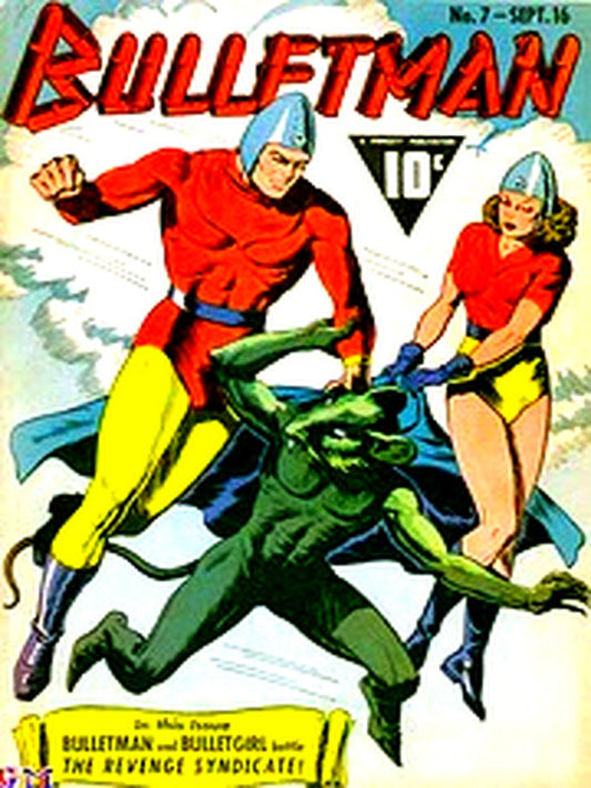 Bulletman 007 — Golden Age comic book cover
