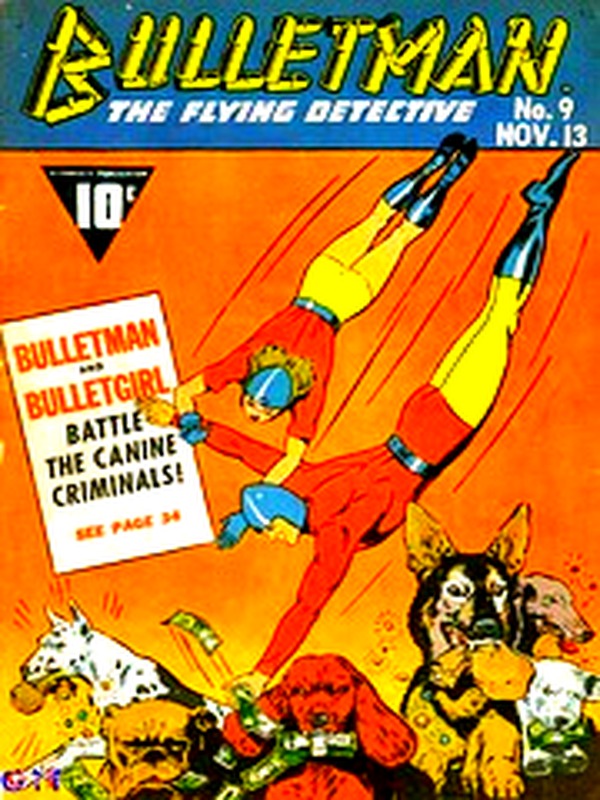 Bulletman 009 — Golden Age comic book cover