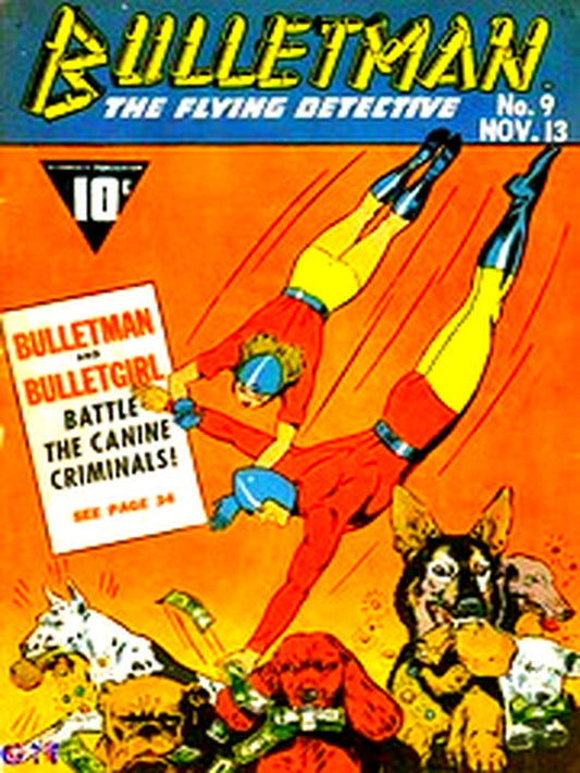 Bulletman 009 — Golden Age comic book cover
