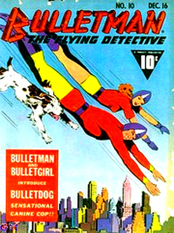 Bulletman 010 — Golden Age comic book cover