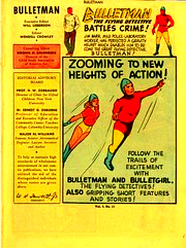 Bulletman 015 — Golden Age comic book cover