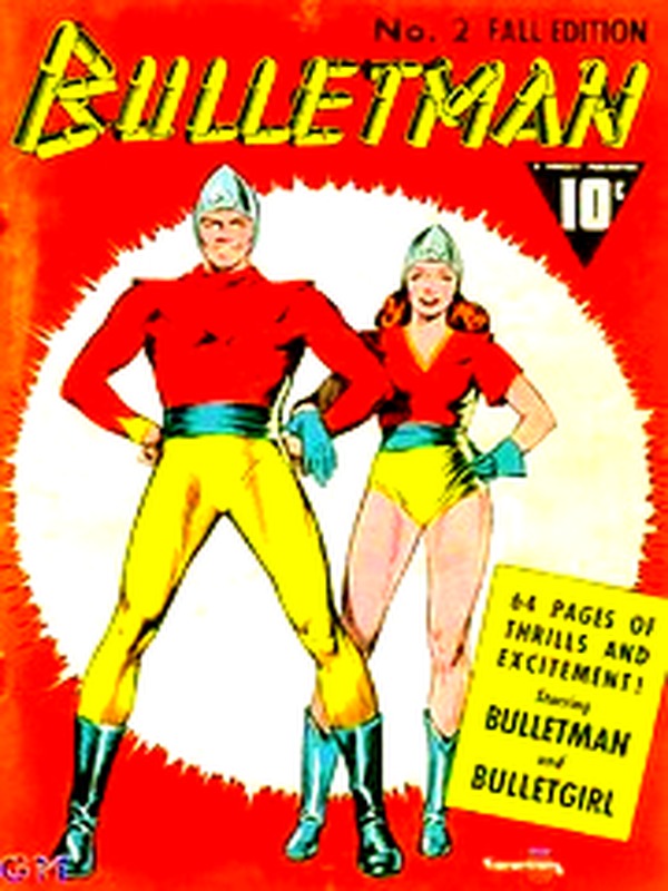 Bulletman 002 — Golden Age comic book cover