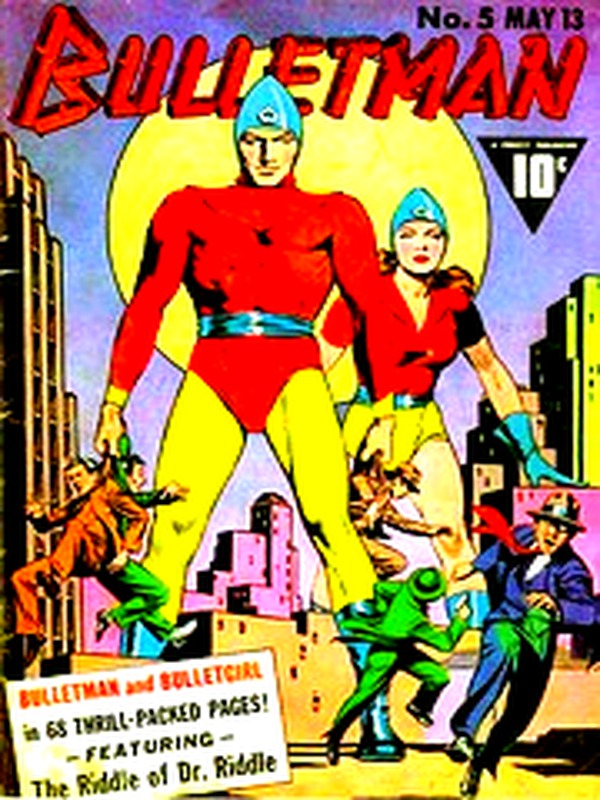 Bulletman 005 — Golden Age comic book cover