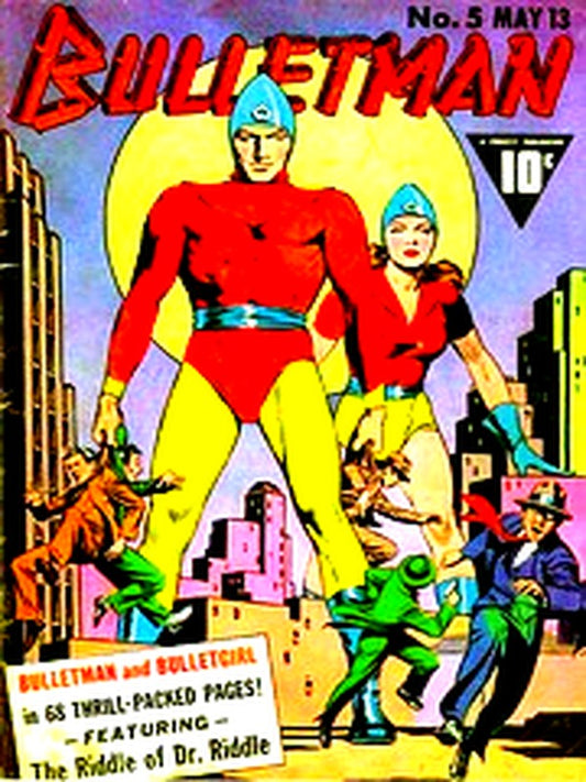 Bulletman 005 — Golden Age comic book cover