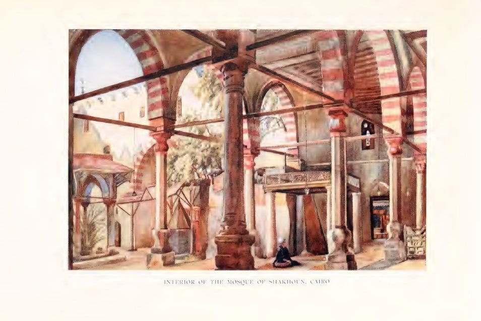Interior of the Mosque of Sultan Hasan, Cairo