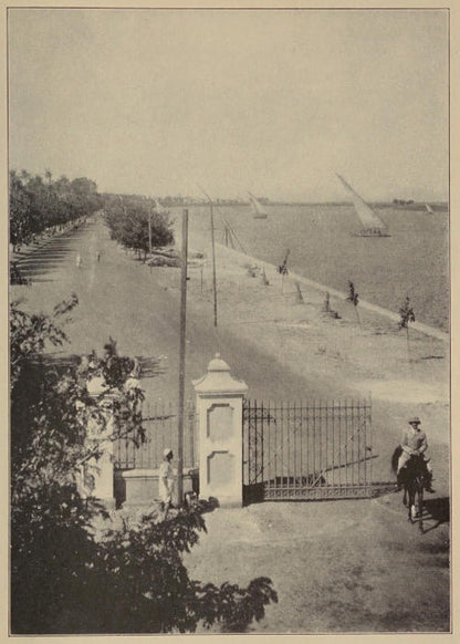 Historic photograph of the Nile waterfront at Khartoum from Cairo to Kisumu