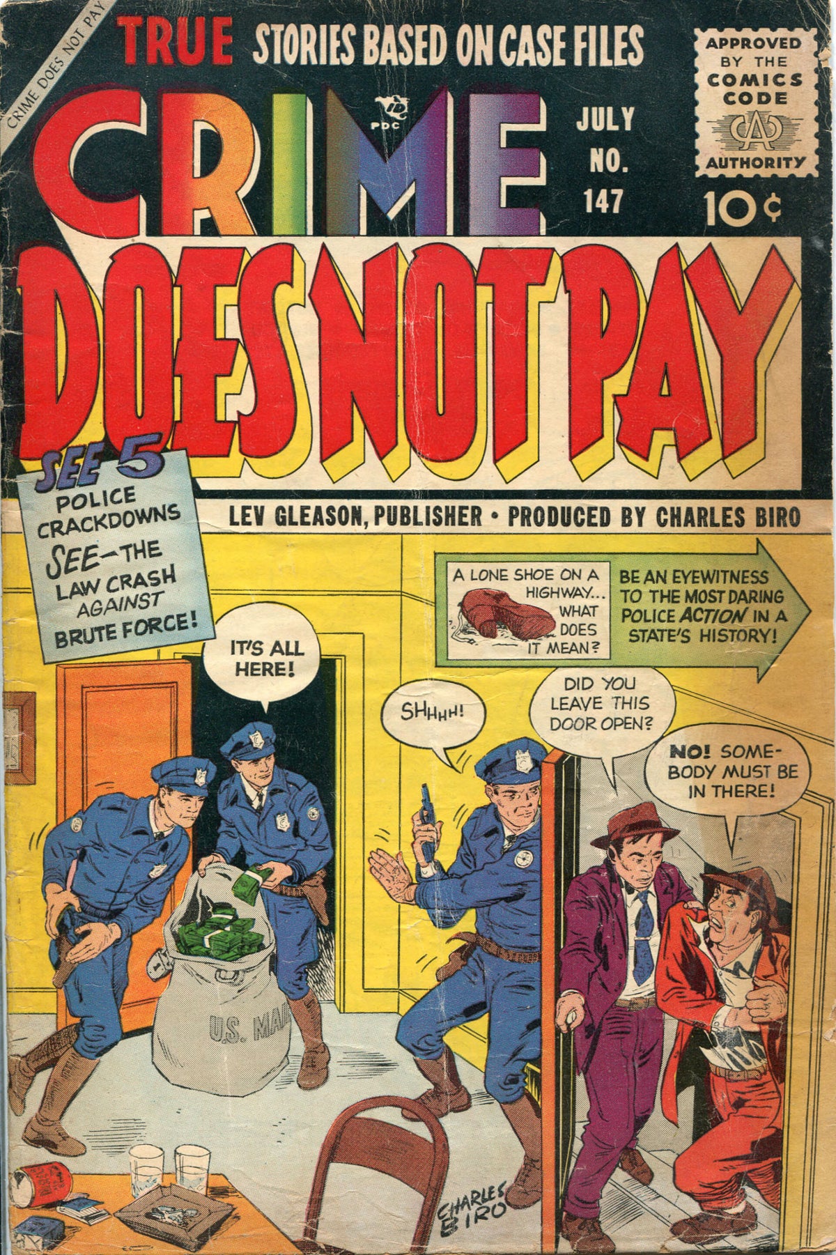 Crime Does Not Pay 147 authentic cover
