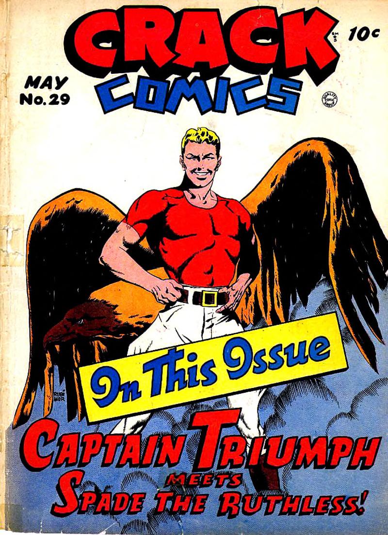 Crack Comics No. 29 authentic public-domain comic cover