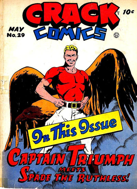 Crack Comics No. 29 authentic public-domain comic cover