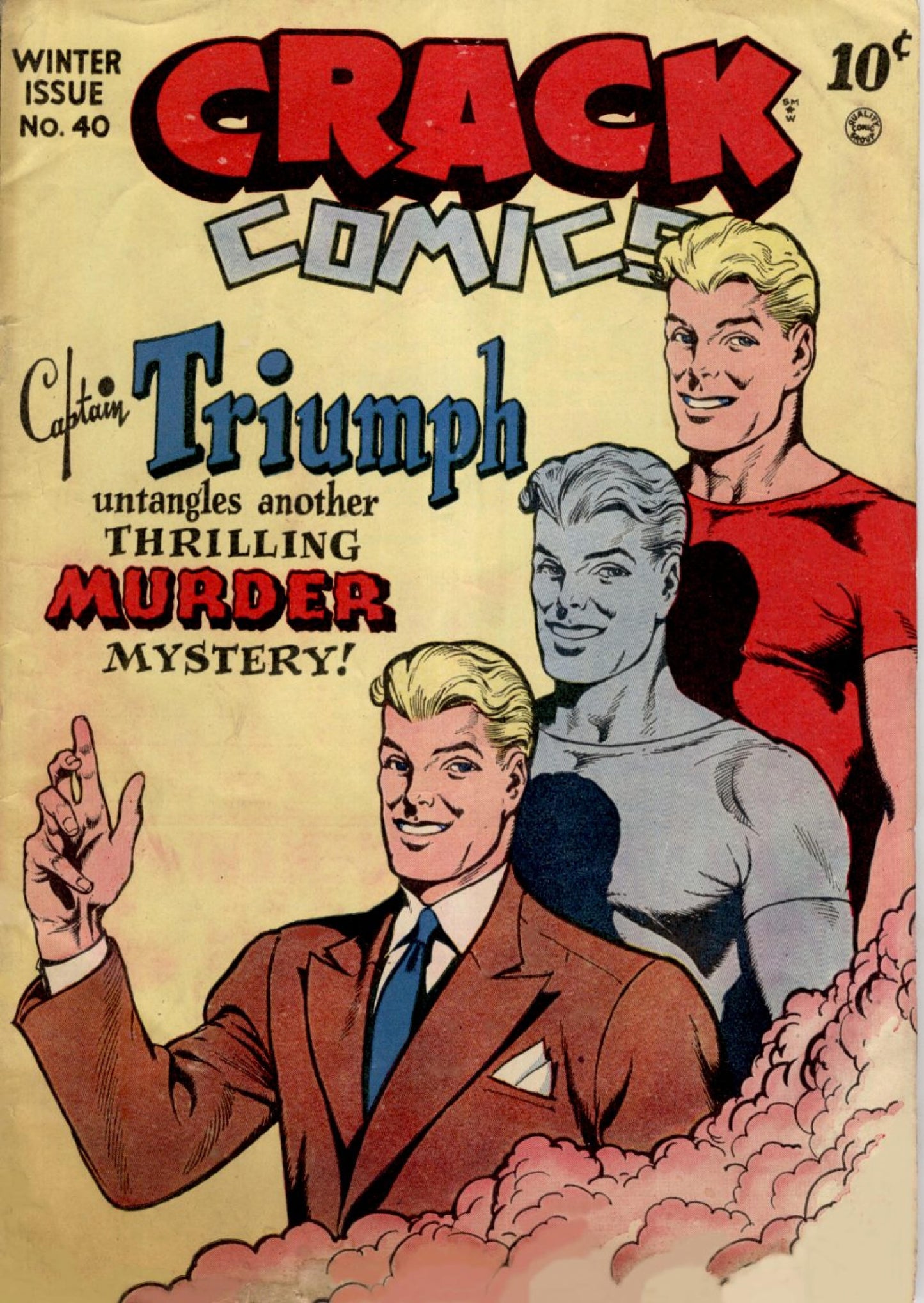 Crack Comics No. 40 authentic public-domain comic cover